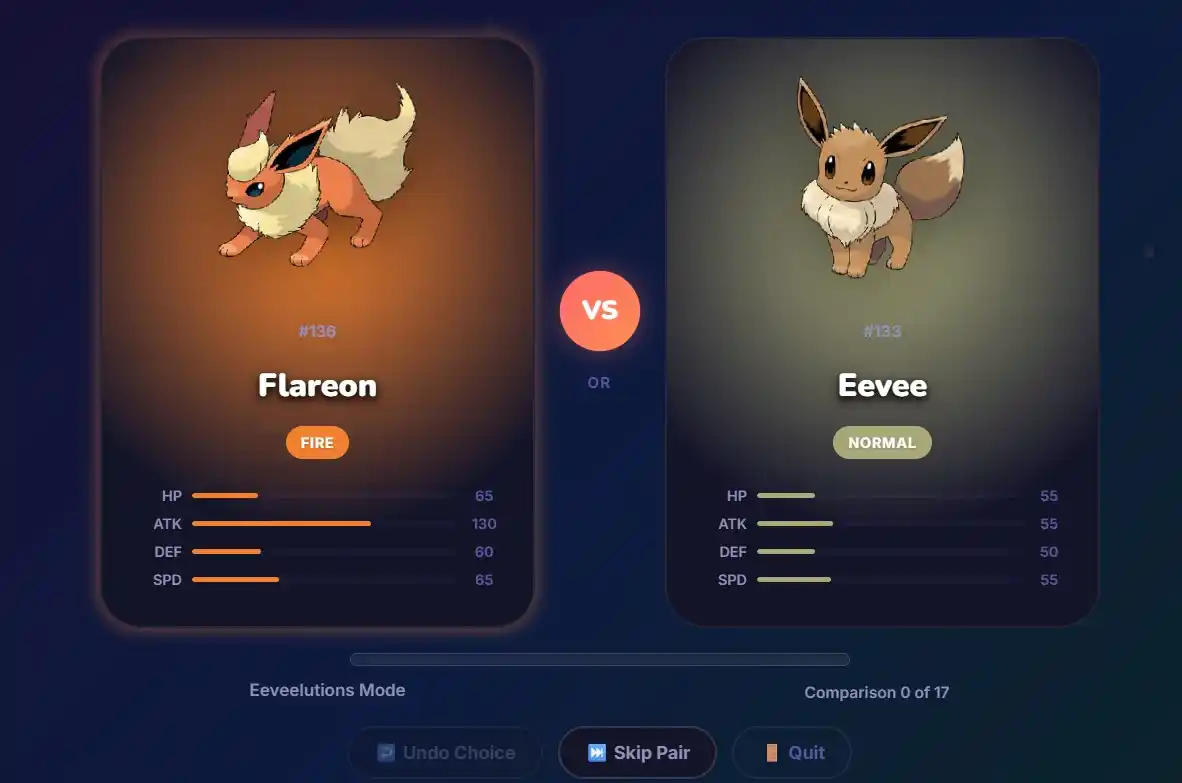 favorite eeveelution picker