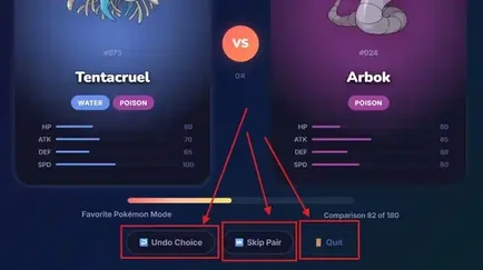 Undo Skip Quit Buttons